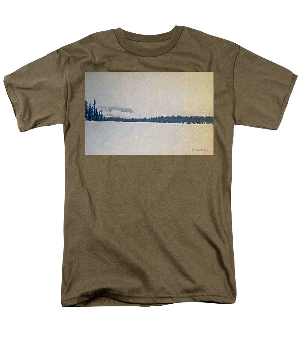 Winter lake  - Men's T-Shirt  (Regular Fit)