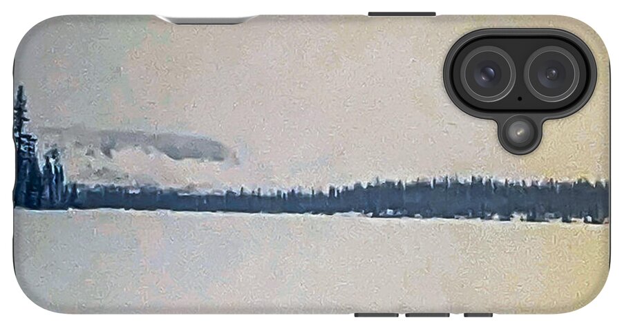 Winter lake  - Phone Case