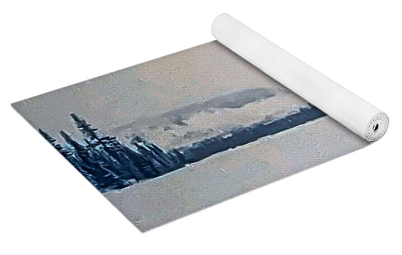 Winter lake  - Yoga Mat