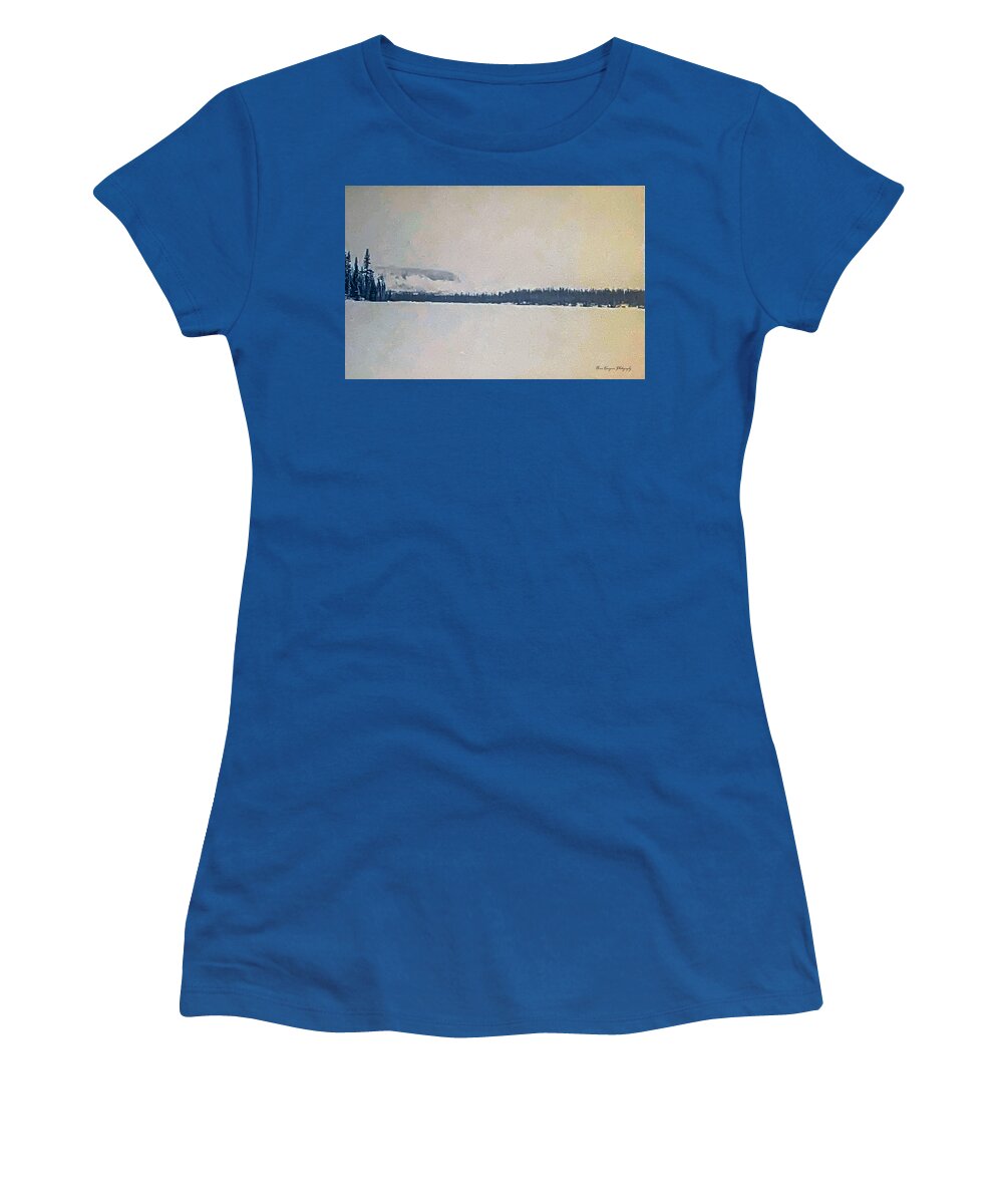 Winter lake  - Women's T-Shirt