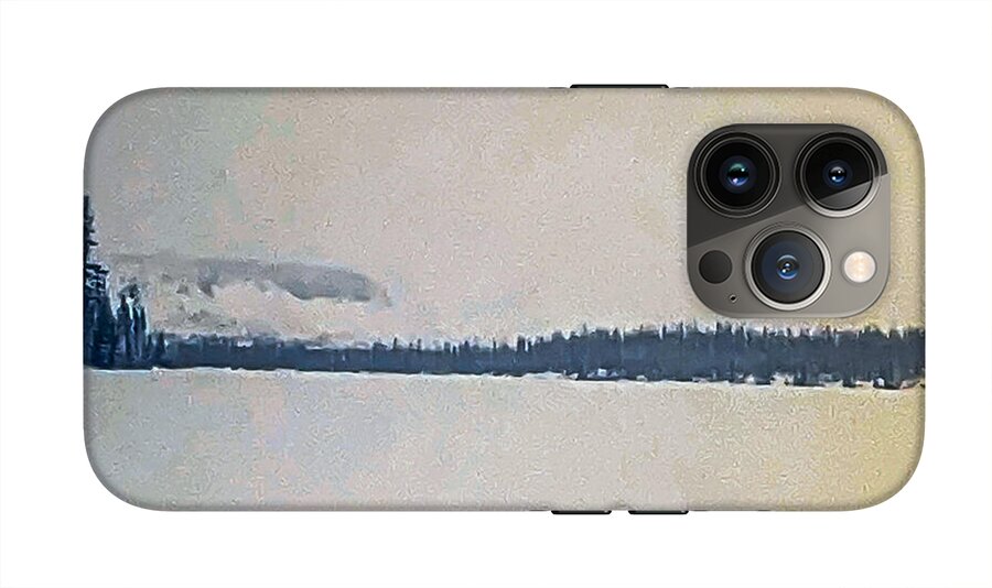 Winter lake  - Phone Case