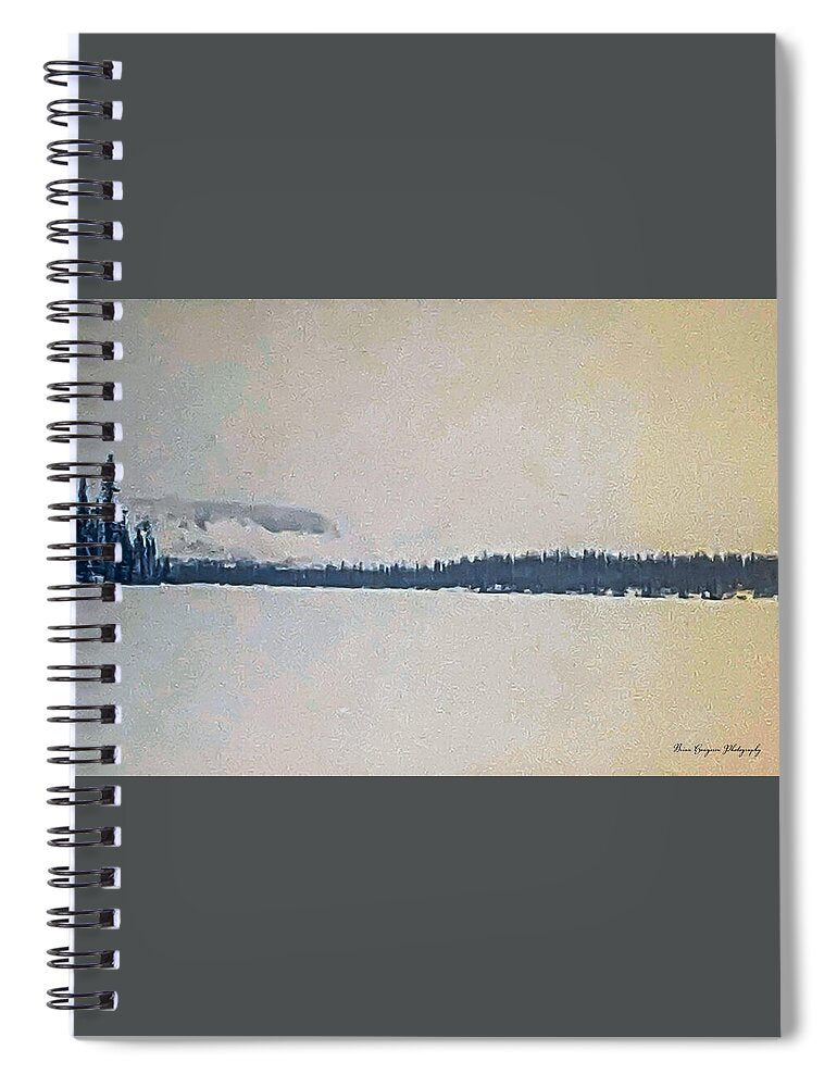 Winter lake  - Spiral Notebook