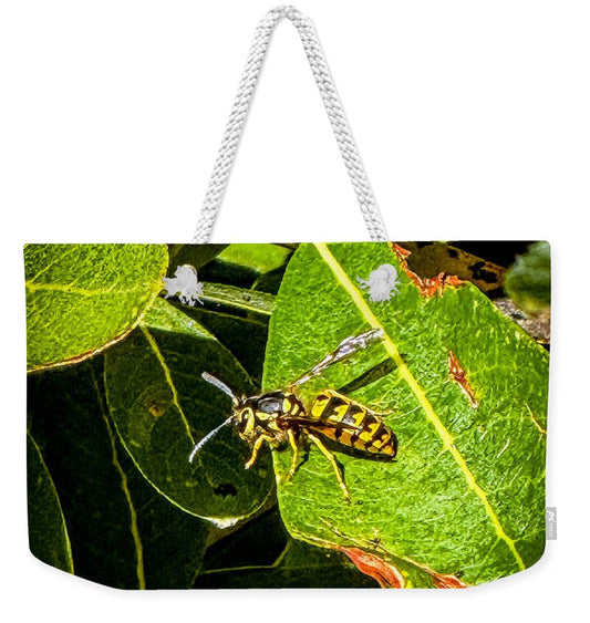 Yellow jacket  - Weekender Tote Bag