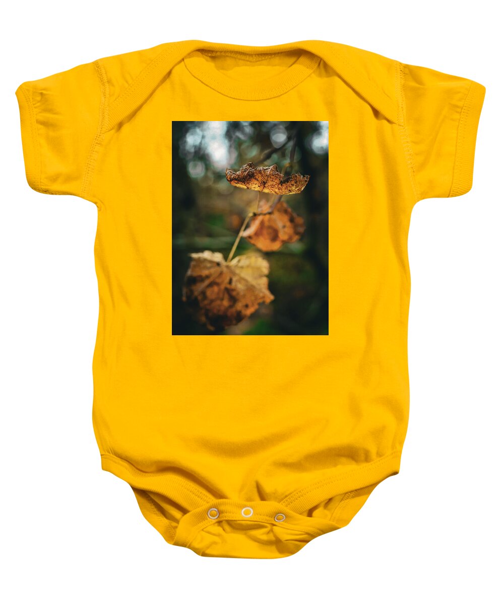 Yellow leaves  - Baby Onesie
