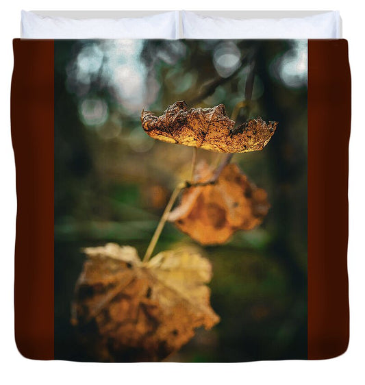 Yellow leaves  - Duvet Cover