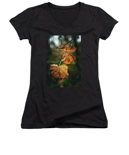 Yellow leaves  - Women's V-Neck