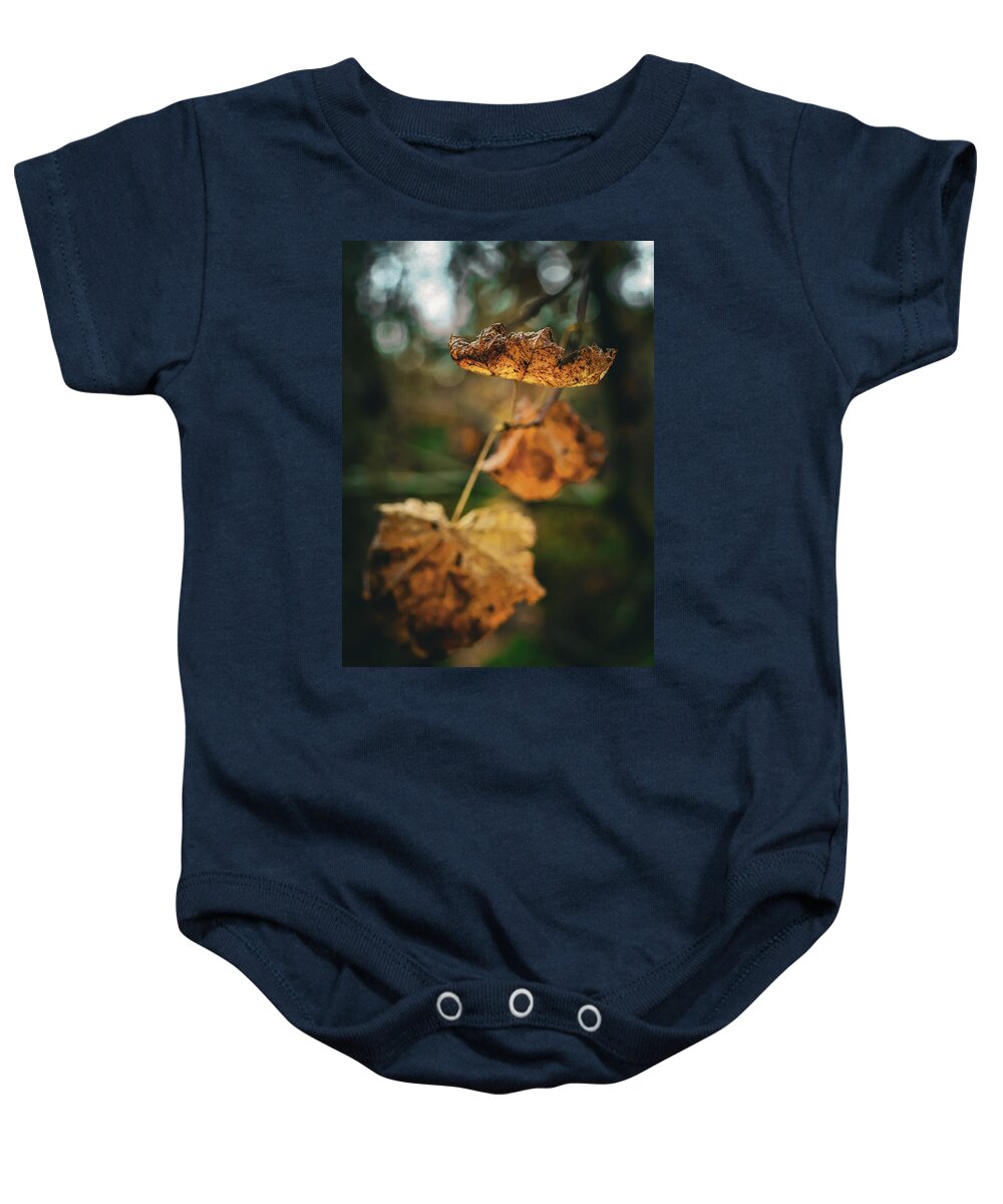 Yellow leaves  - Baby Onesie