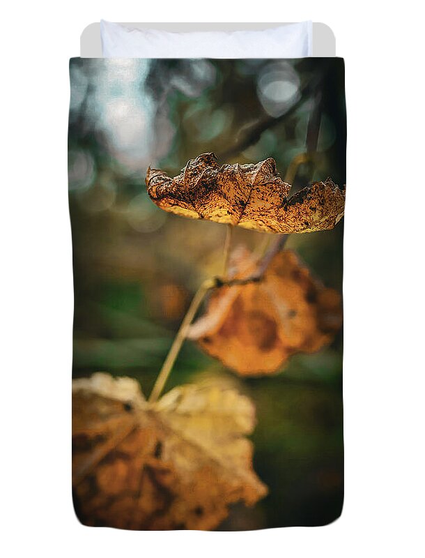 Yellow leaves  - Duvet Cover