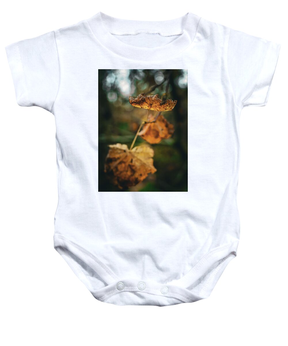 Yellow leaves  - Baby Onesie