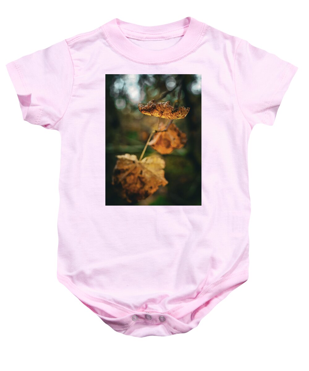 Yellow leaves  - Baby Onesie