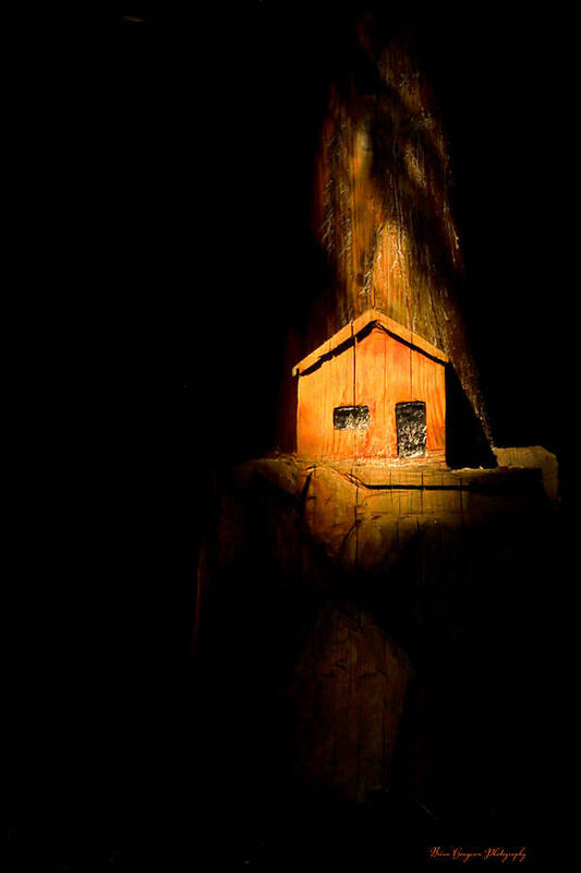 Yellow light house  - Art Print