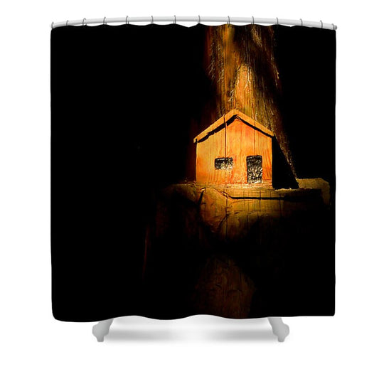 Yellow light house  - Shower Curtain