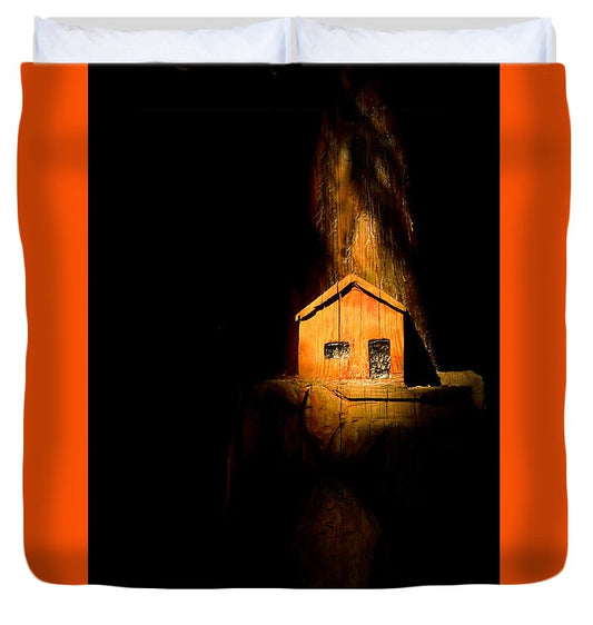 Yellow light house  - Duvet Cover