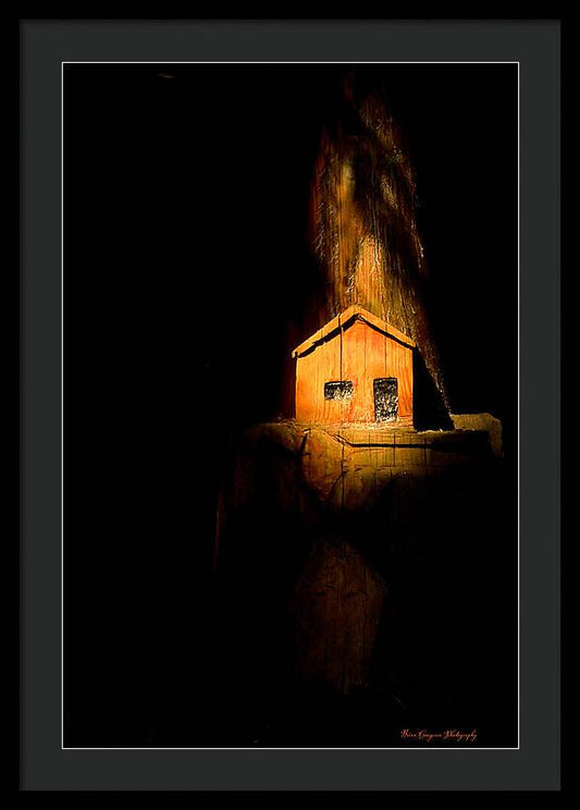Yellow light house  - Framed Print