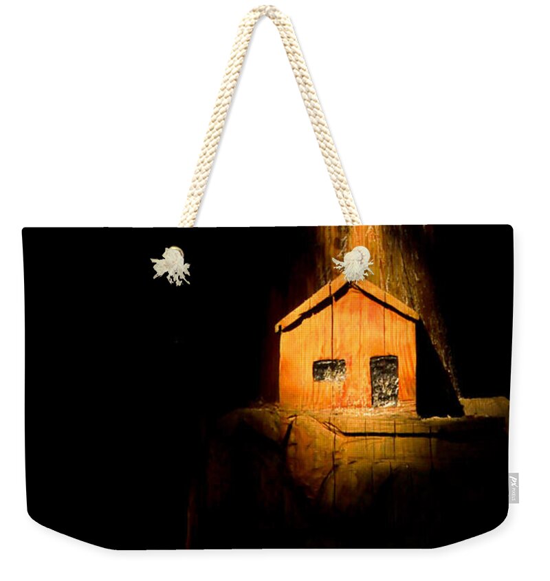 Yellow light house  - Weekender Tote Bag