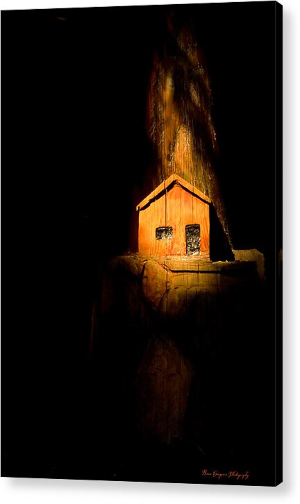 Yellow light house  - Acrylic Print
