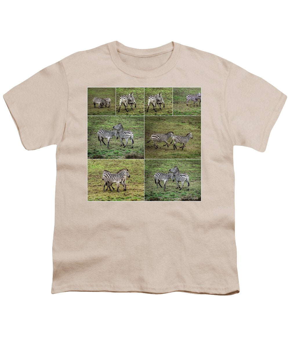 Zebras in play - Youth T-Shirt