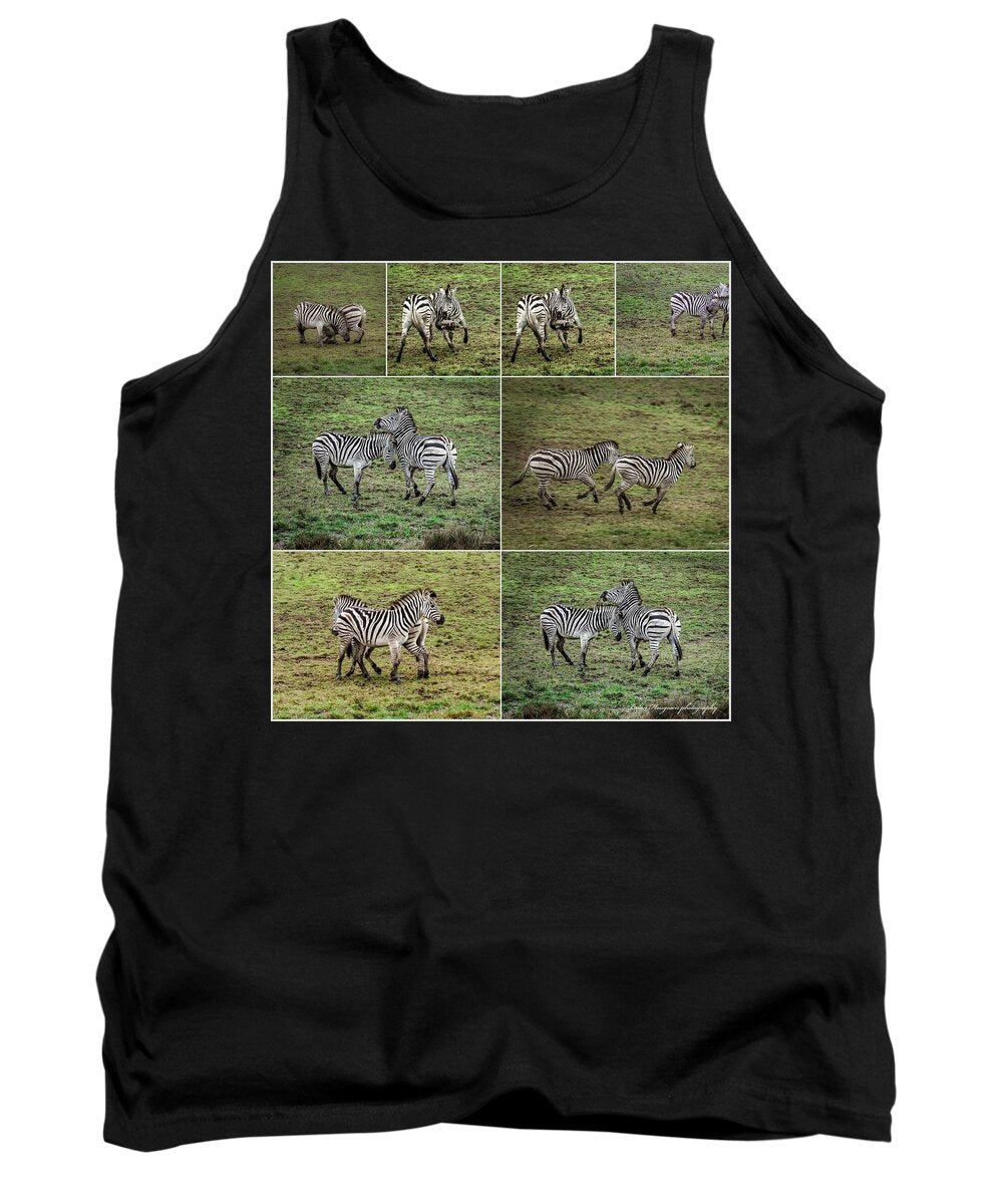 Zebras in play - Tank Top