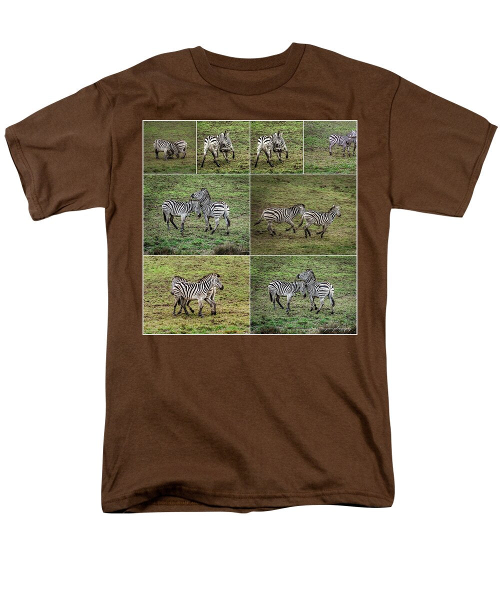 Zebras in play - Men's T-Shirt  (Regular Fit)