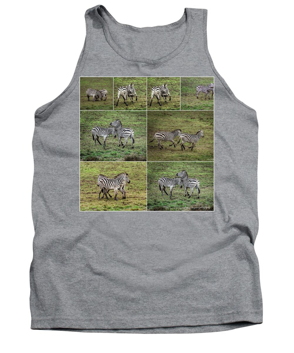 Zebras in play - Tank Top