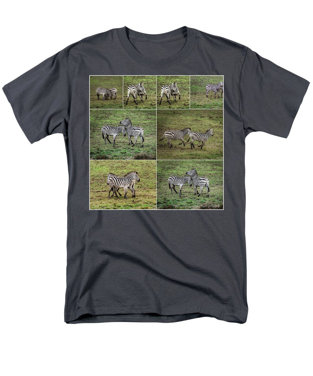 Zebras in play - Men's T-Shirt  (Regular Fit)
