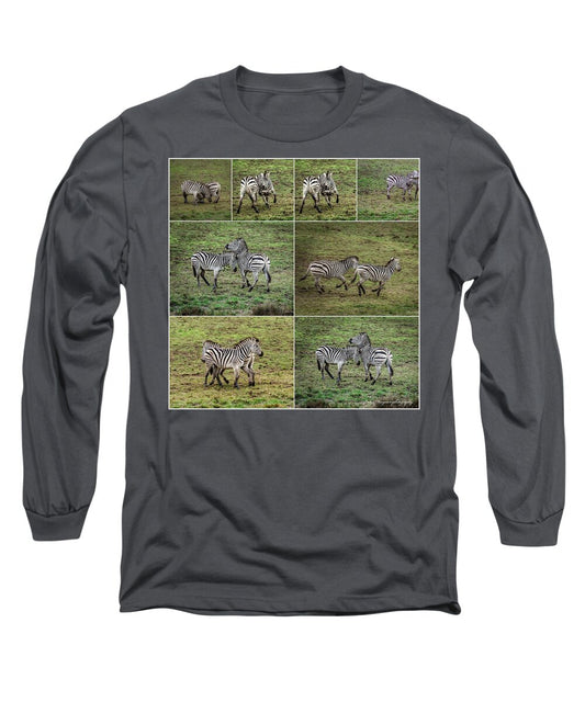Zebras in play - Long Sleeve T-Shirt