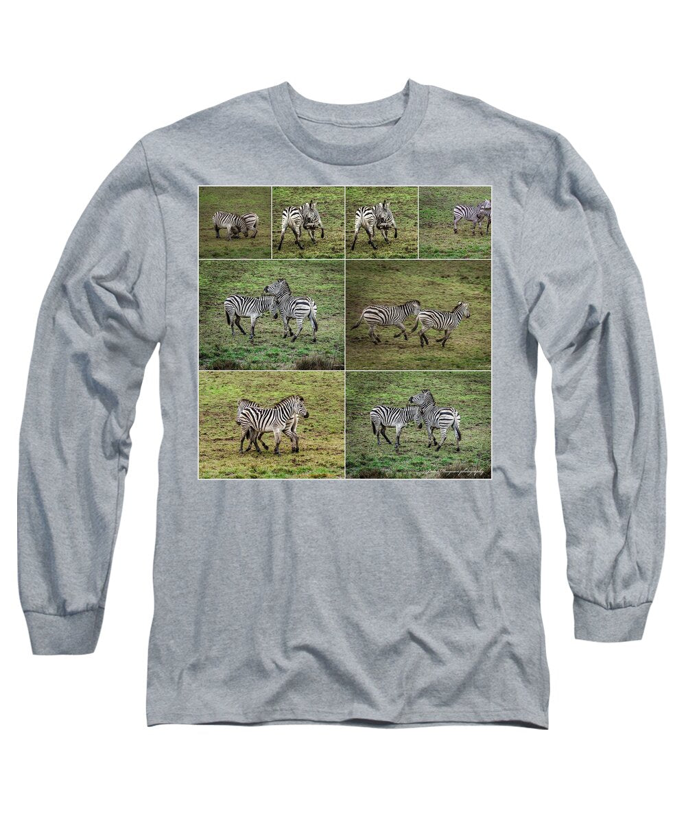 Zebras in play - Long Sleeve T-Shirt