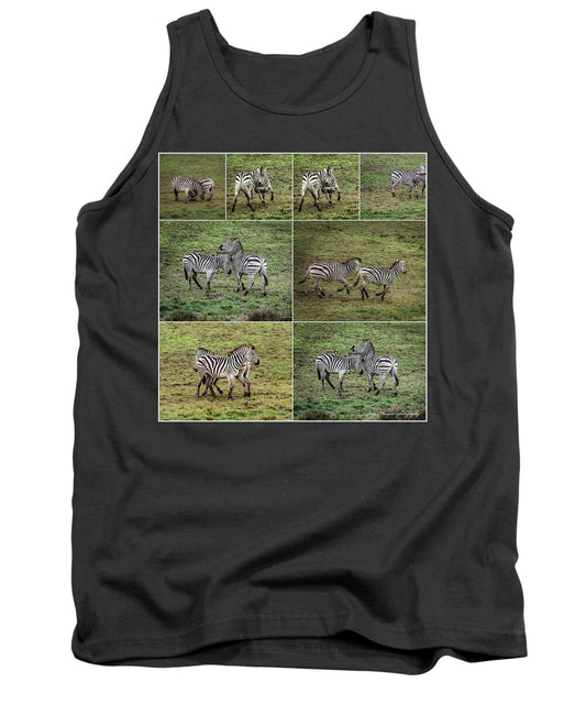 Zebras in play - Tank Top