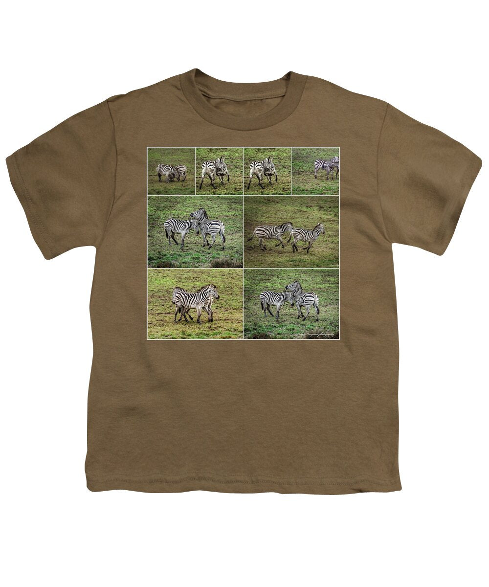 Zebras in play - Youth T-Shirt
