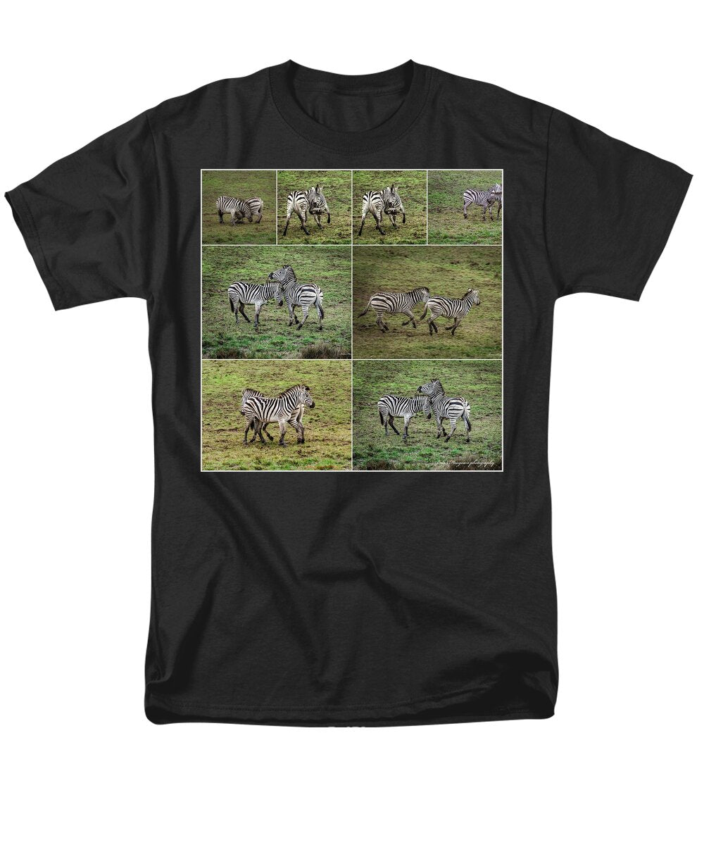Zebras in play - Men's T-Shirt  (Regular Fit)