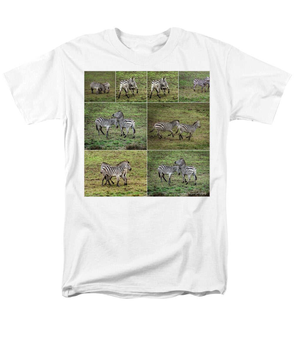 Zebras in play - Men's T-Shirt  (Regular Fit)