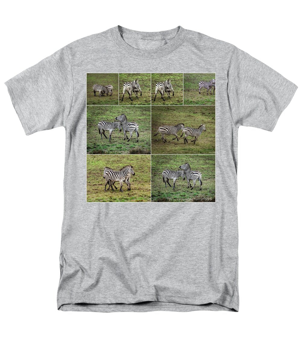Zebras in play - Men's T-Shirt  (Regular Fit)