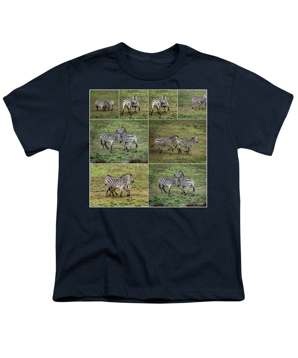 Zebras in play - Youth T-Shirt