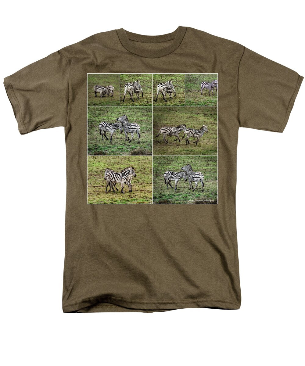 Zebras in play - Men's T-Shirt  (Regular Fit)
